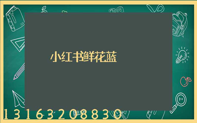 小红书鲜花蓝
