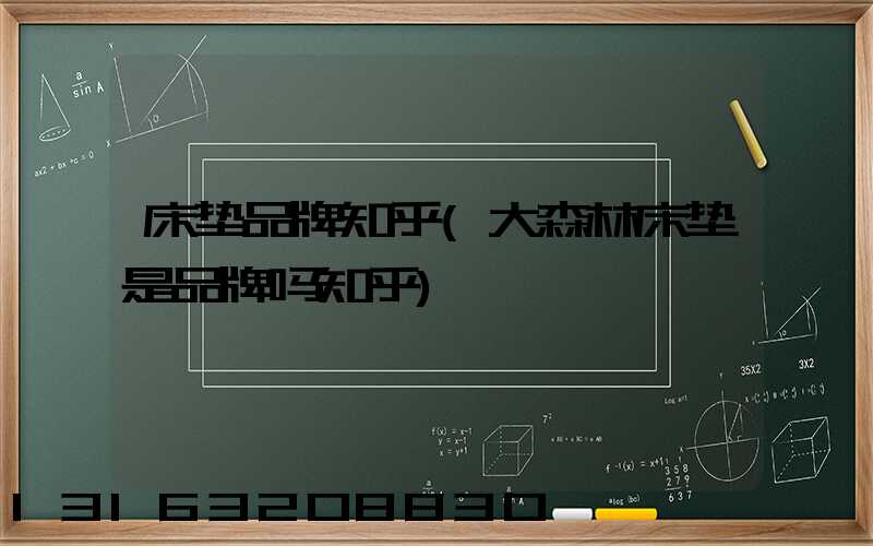 床垫品牌知乎(大森林床垫是品牌吗知乎)