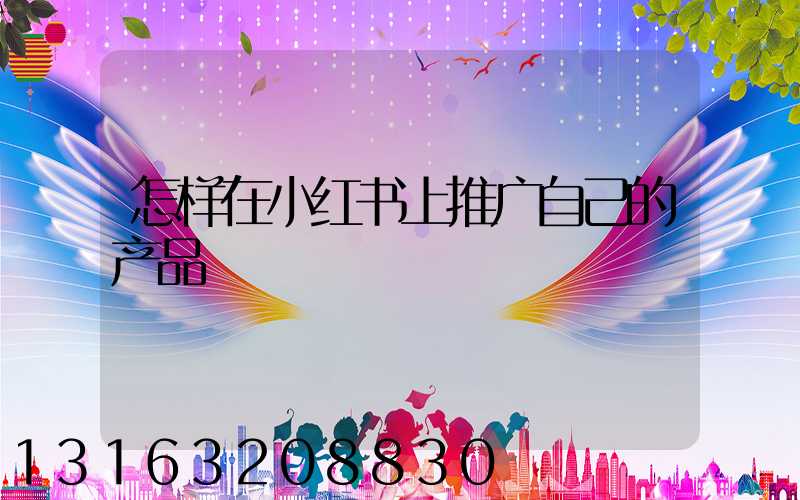 怎样在小红书上推广自己的产品