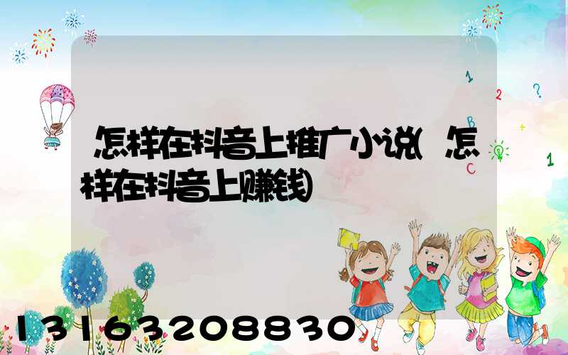 怎样在抖音上推广小说(怎样在抖音上赚钱)