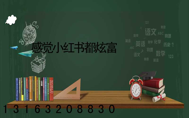 感觉小红书都炫富