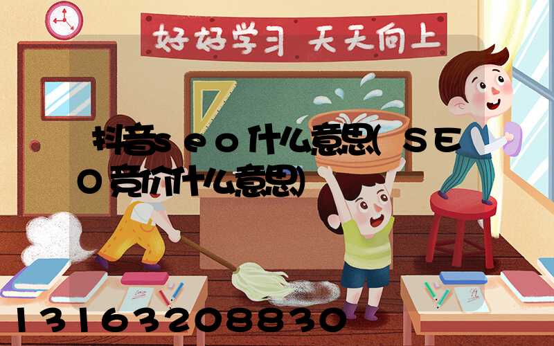 抖音seo什么意思(SEO竞价什么意思)