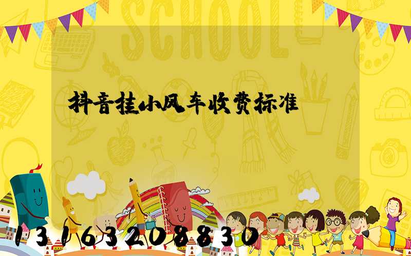 抖音挂小风车收费标准