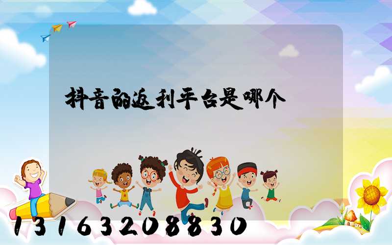 抖音的返利平台是哪个