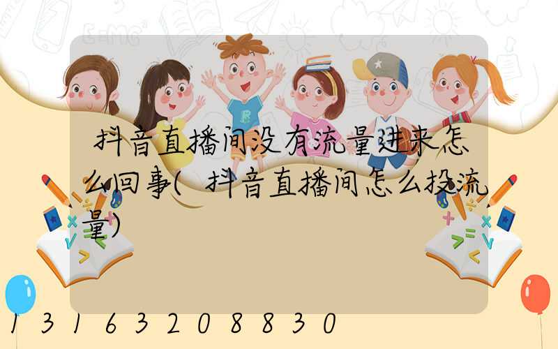 抖音直播间没有流量进来怎么回事(抖音直播间怎么投流量)