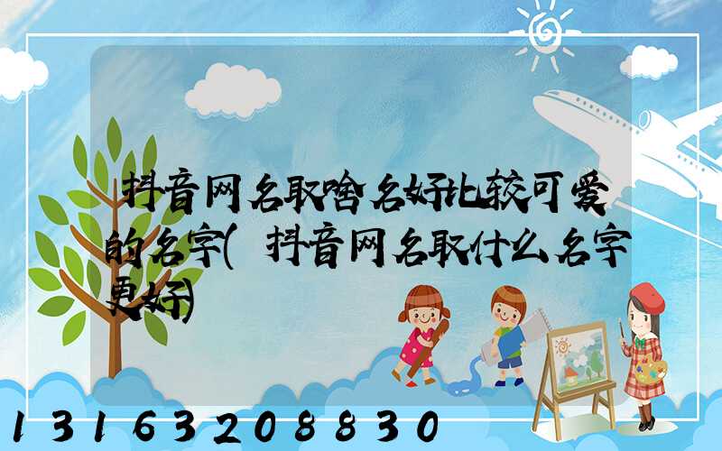 抖音网名取啥名好比较可爱的名字(抖音网名取什么名字更好)