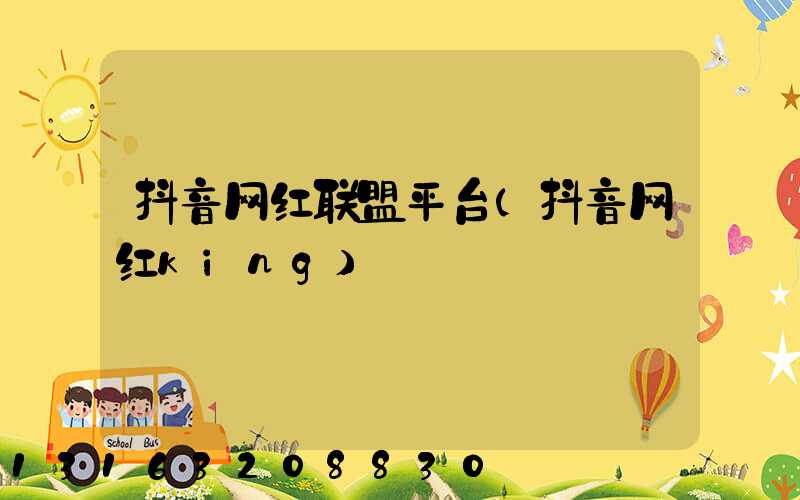 抖音网红联盟平台(抖音网红king)
