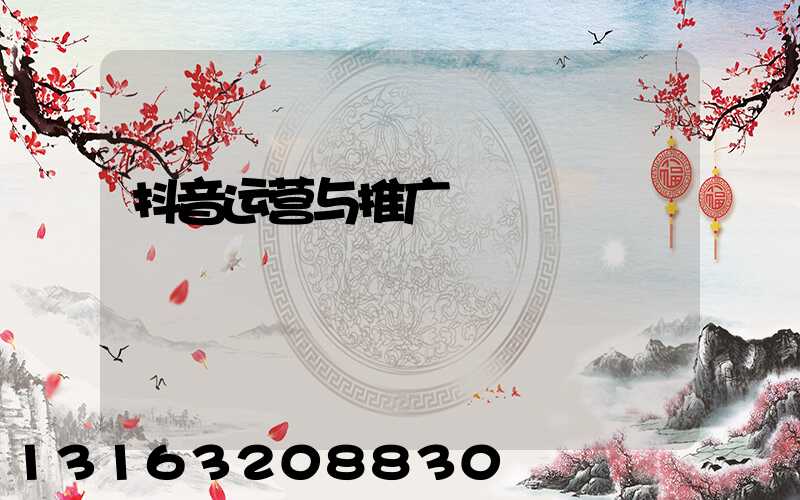 抖音运营与推广