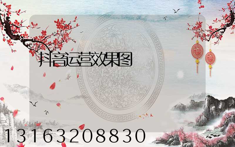 抖音运营效果图