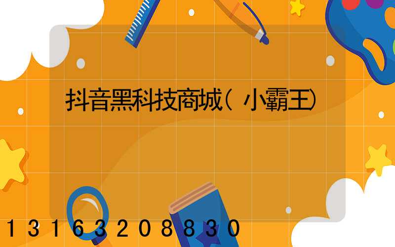 抖音黑科技商城(小霸王)