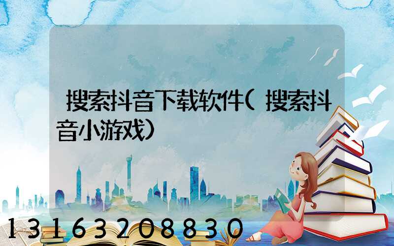 搜索抖音下载软件(搜索抖音小游戏)