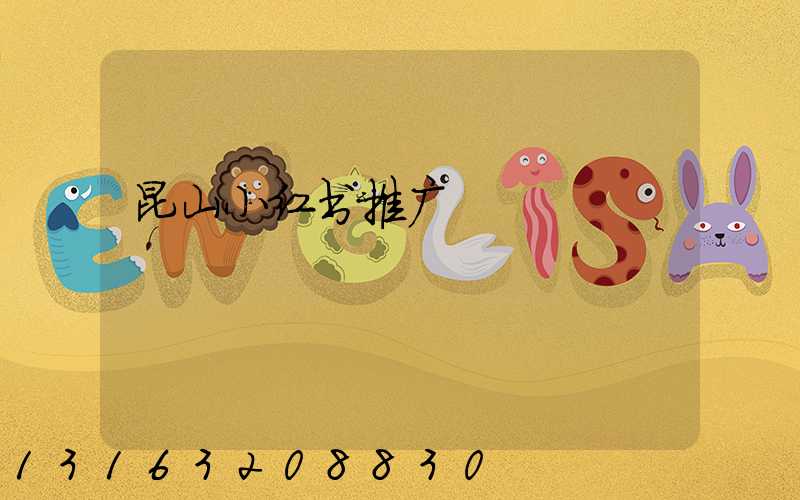 昆山小红书推广
