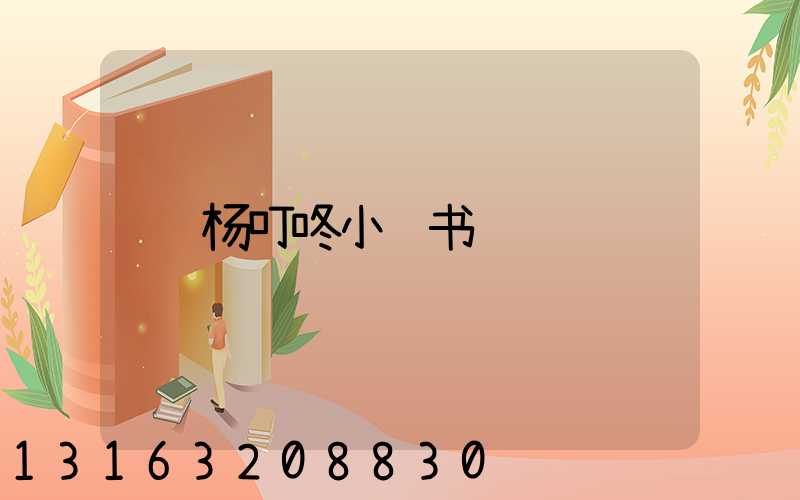杨叮咚小红书