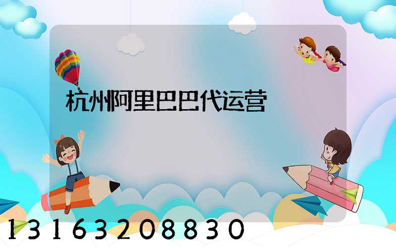 杭州阿里巴巴代运营