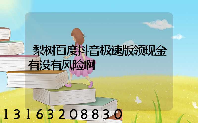 梨树百度抖音极速版领现金有没有风险啊