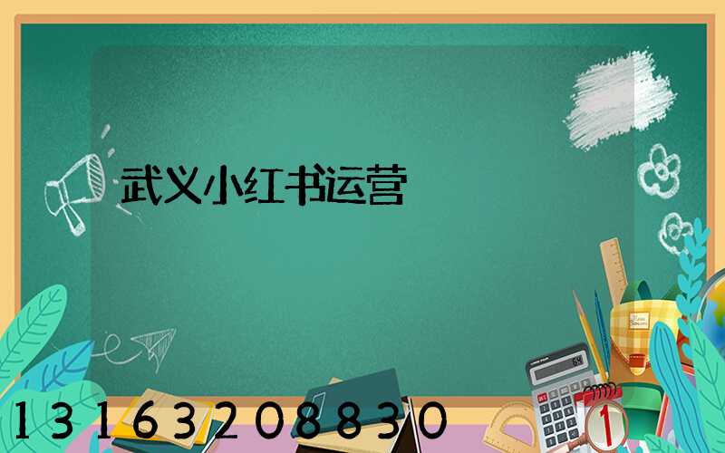 武义小红书运营