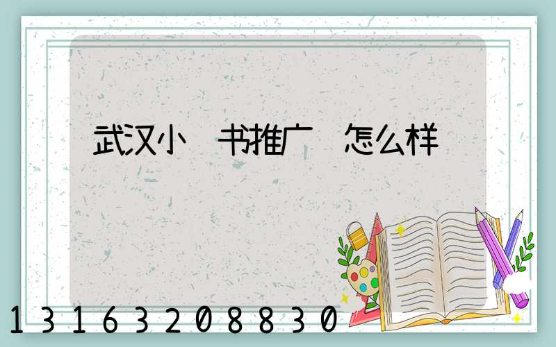 武汉小红书推广费怎么样