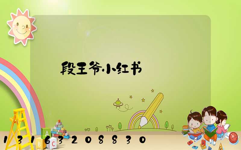 段王爷小红书