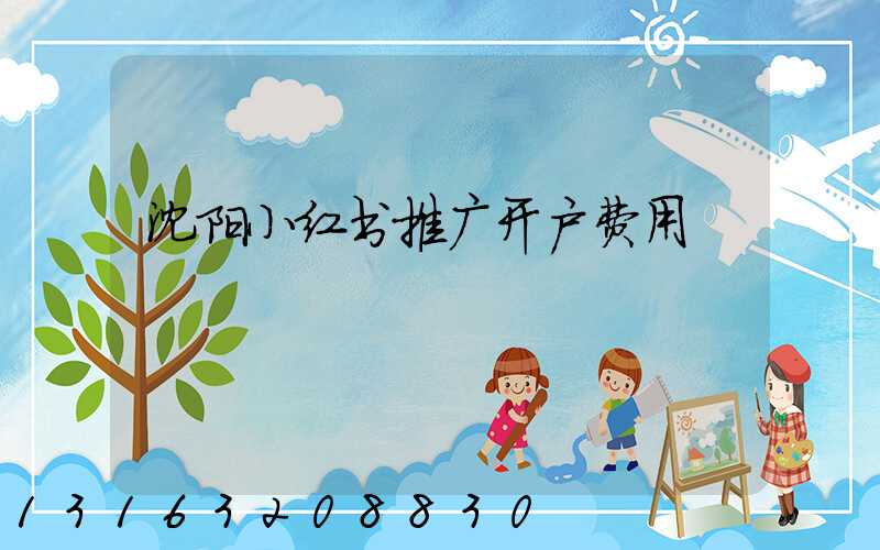 沈阳小红书推广开户费用