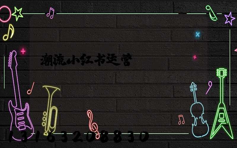 潮流小红书运营
