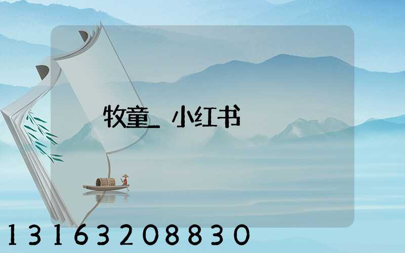 牧童_小红书
