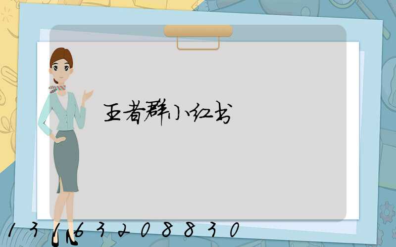 王者群小红书