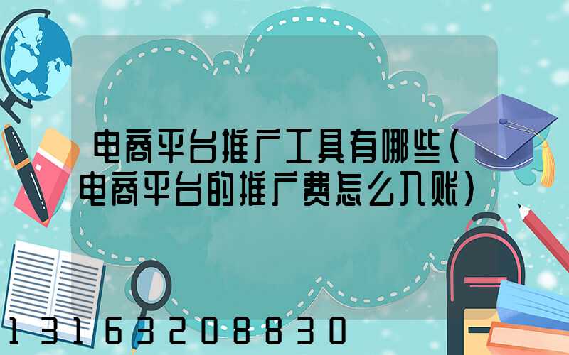 电商平台推广工具有哪些(电商平台的推广费怎么入账)