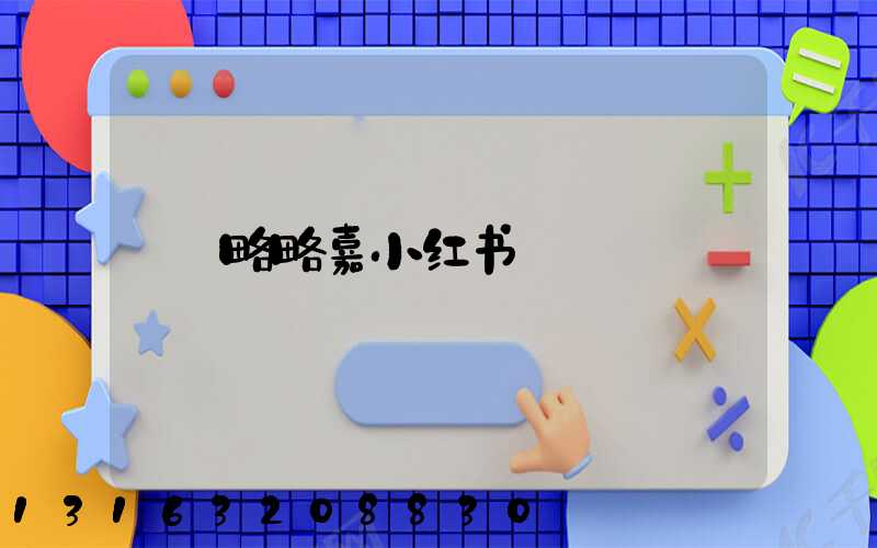 略略嘉小红书