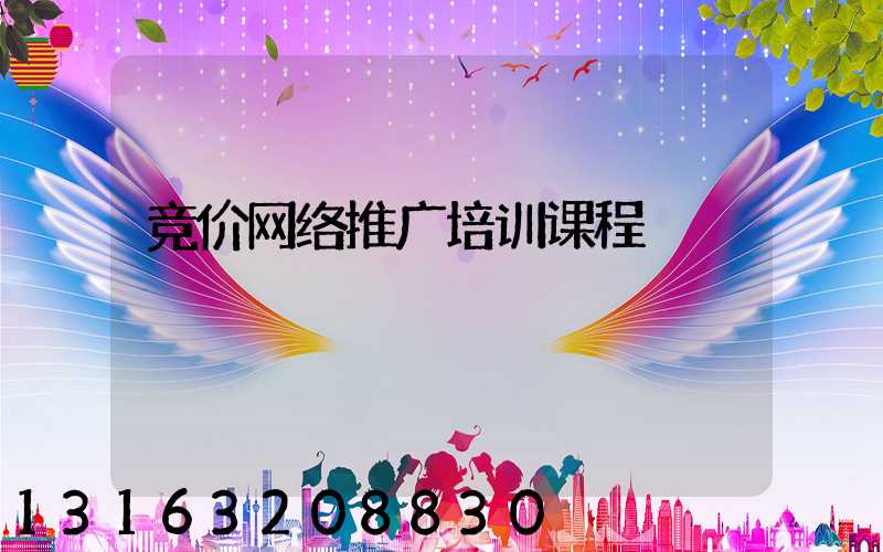 竞价网络推广培训课程