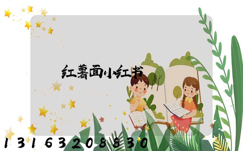 红薯面小红书