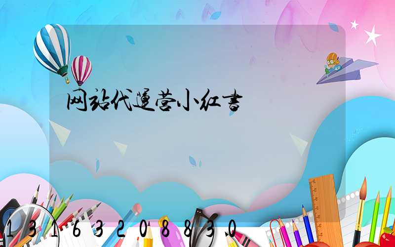网站代运营小红书