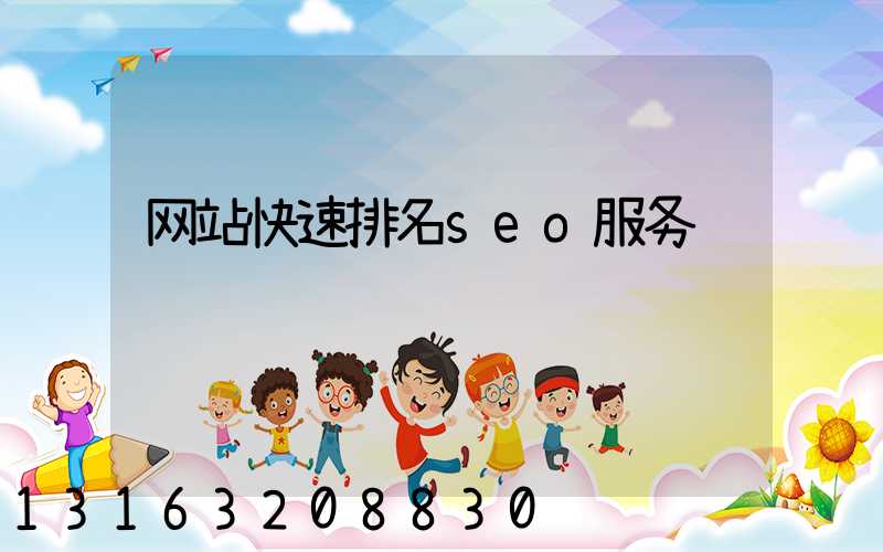 网站快速排名seo服务
