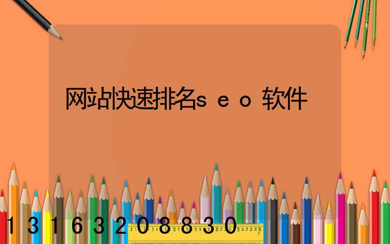 网站快速排名seo软件