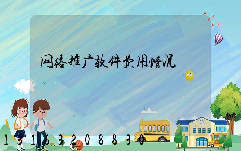 网络推广软件费用情况