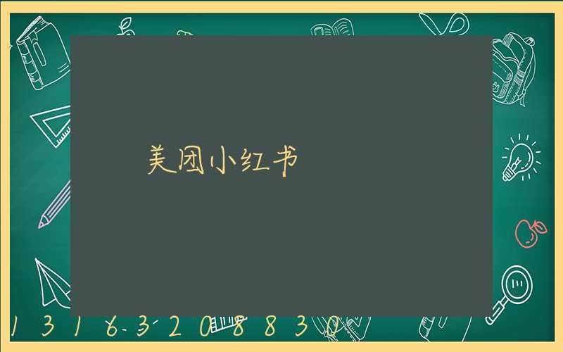 美团小红书