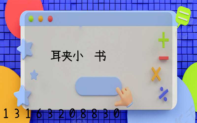 耳夹小红书