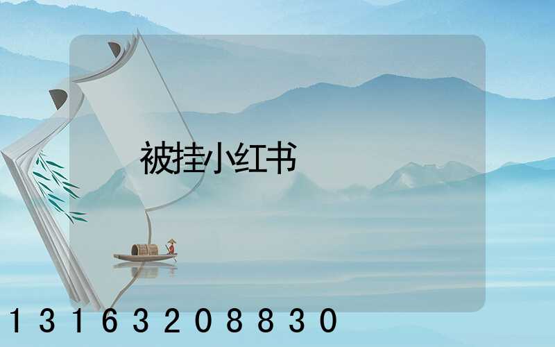 被挂小红书