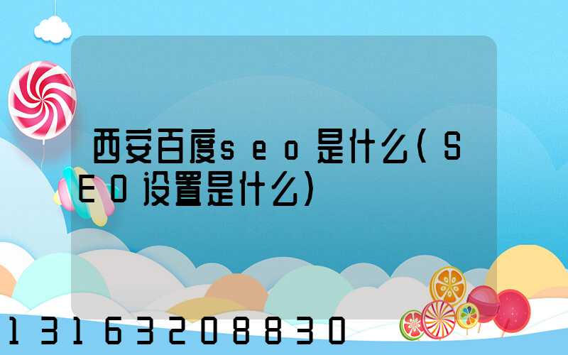 西安百度seo是什么(SEO设置是什么)