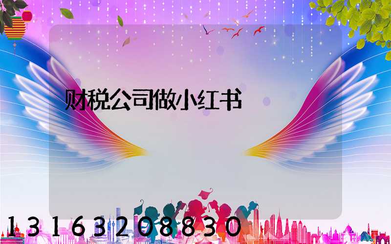 财税公司做小红书