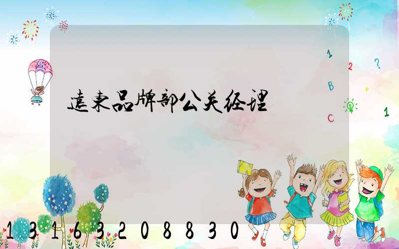 远东品牌部公关经理