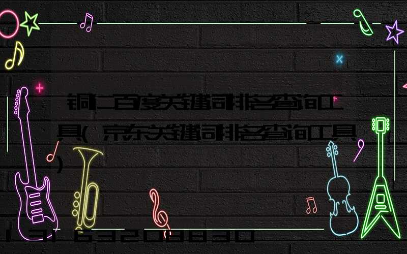 铜仁百度关键词排名查询工具(京东关键词排名查询工具)