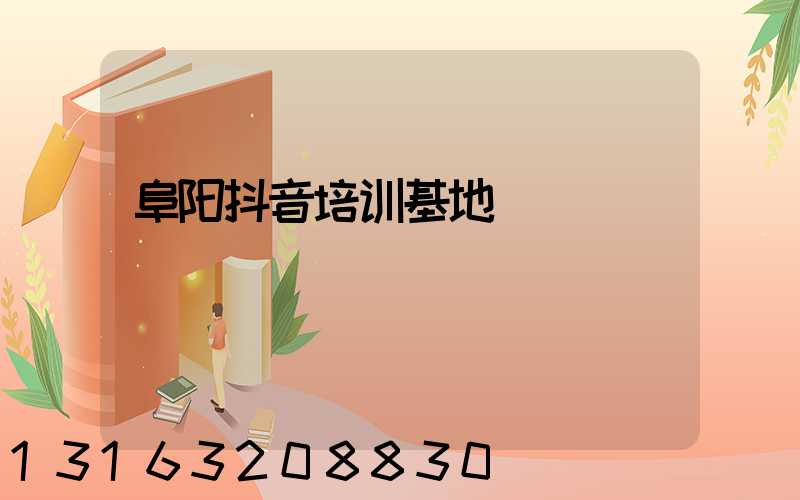 阜阳抖音培训基地