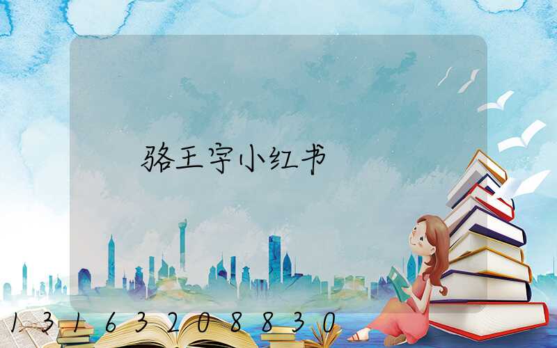 骆王宇小红书