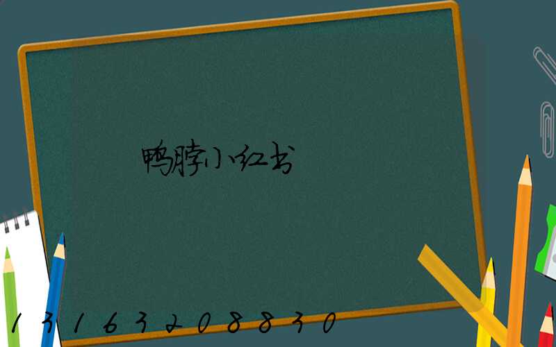 鸭脖小红书